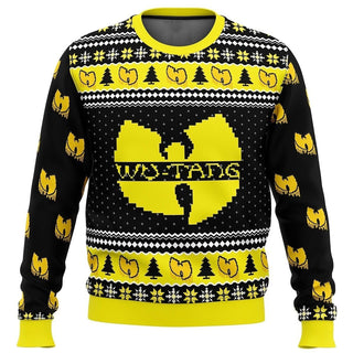 Wu Tang Clan Yellow Black White Ugly Christmas Sweater For Men & Women Christmas Gift Thanksgiving Sweater US4401