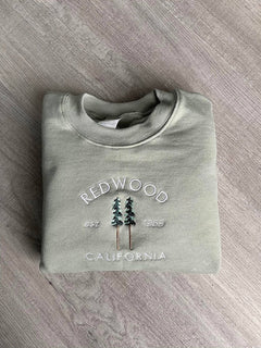 Redwood Embroidered Sweatshirt 2D Crewneck Sweatshirt All Over Print Sweatshirt For Women Sweatshirt For Men SWS3202