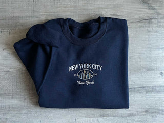 New York City Embroidered Sweatshirt 2D Crewneck Sweatshirt All Over Print Sweatshirt For Women Sweatshirt For Men SWS2890