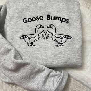 Goose Bumps Embroidered Sweatshirt 2D Crewneck Sweatshirt All Over Print Sweatshirt For Women Sweatshirt For Men SWS3114