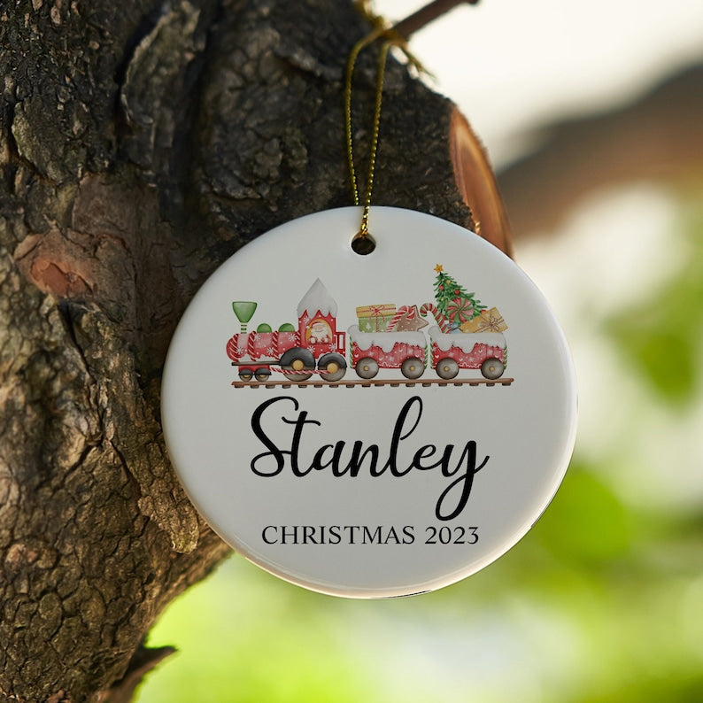 Personalized Christmas Decoration Gift Ornament Christmas Ceramic Ornament Anniversary Christmas Gift ON1208