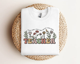 Teacher Embroidered Sweatshirt 2D Crewneck Sweatshirt All Over Print Sweatshirt For Women Sweatshirt For Men SWS3088