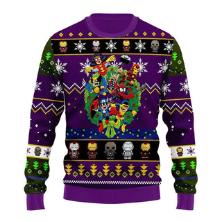 Avengers EndGame Chibi Ugly Christmas Sweater For Men & Women Christmas Gift Sweater US3876