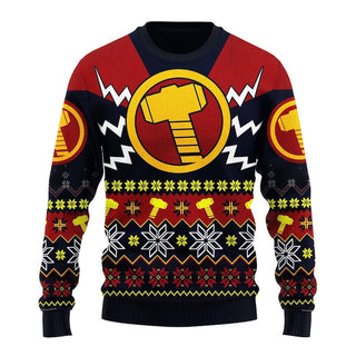 Thor Avengers Merry Ugly Christmas Sweater For Men & Women Christmas Gift Sweater US3869