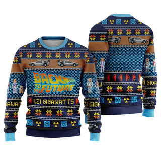 Back To The Future Ugly Christmas Sweater For Men & Women Christmas Gift Sweater US4508