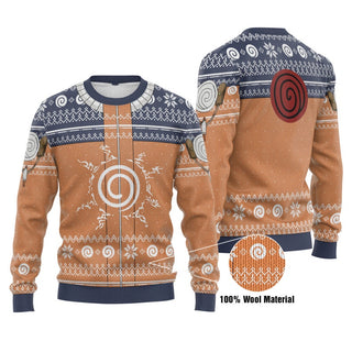 Uzumaki Naruto Cosplay Ugly Christmas Sweater For Men & Women Christmas Gift Sweater US3943