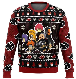 Anime Naruto Chibi Ugly Christmas Sweater For Men & Women Christmas Gift Sweater US3935