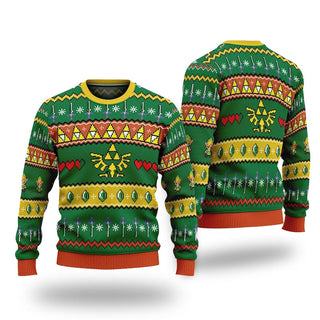 Zelda Link Gems Ugly Christmas Sweater For Men & Women Christmas Gift Thanksgiving Sweater US4280