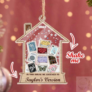 TS Albums Christmas Shaker Ornament Personalized Family Shake Ornament Christmas Gift ON1213