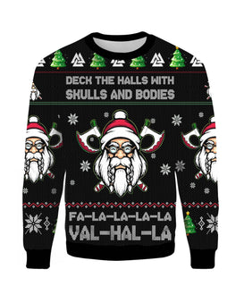 Viking Ugly Christmas Sweater For Men & Women Christmas Gift Sweater PT1516