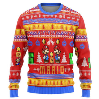 Su per M a ri o Ugly Christmas Sweater For Men & Women Christmas Gift Sweater PT1409