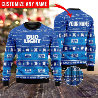 Ugly Christmas Sweater, Bud Light Sweater Men, Bud Light Ugly Sweater, Bud Light Sweater, Christmas Gift, Bud Light Shirt