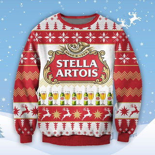 Stella artois 3D Printed Wool Ugly Sweater