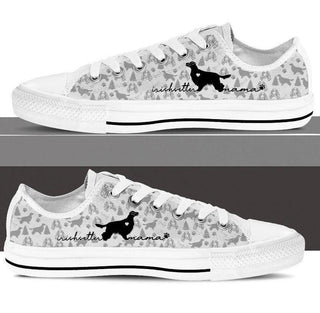 White Irish Setter Converse Sneakers Low Top Shoes Holiday St. Patrick's Day Irish Shoes CVSH1037