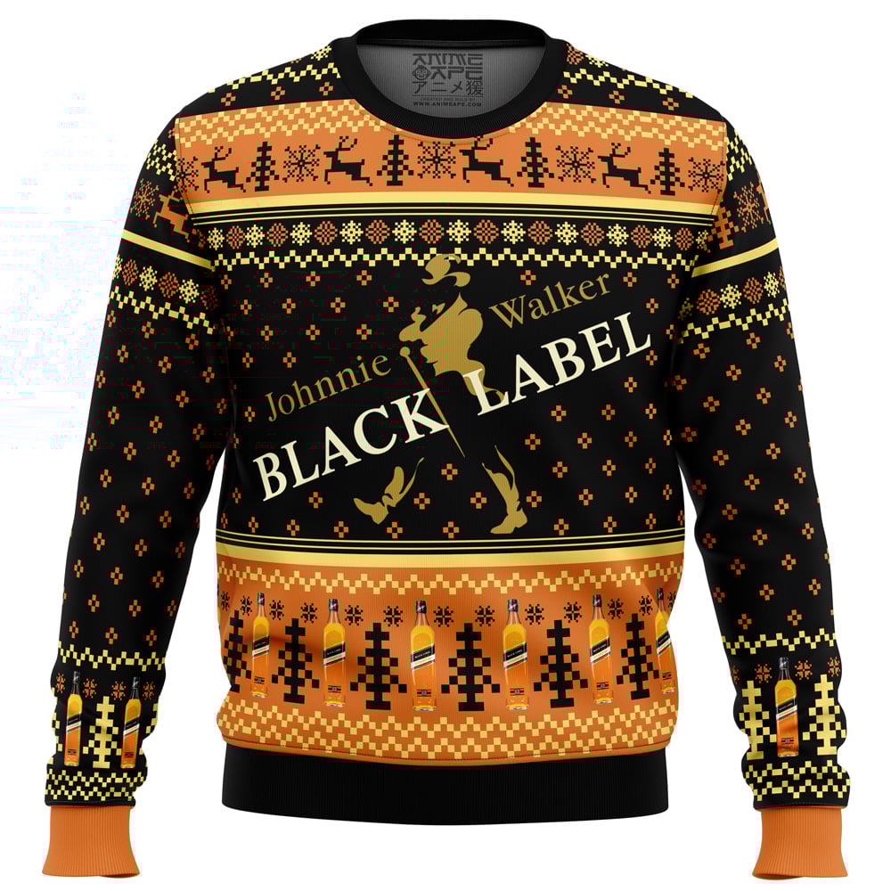 Johnnie Walker Black Label Ugly Christmas Sweater