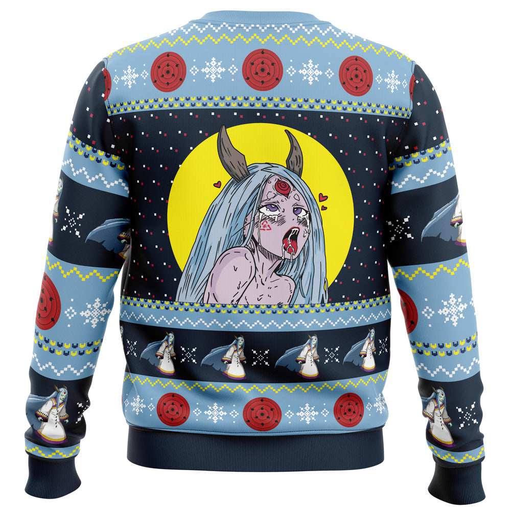 Kaguya Ōtsutsuki Ahegao Shippuden Ugly Christmas Sweater