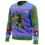 Leonardo Rise of the Teenage Mutant Ninja Turtles Ugly Christmas Sweater