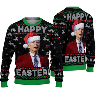 Merry 4th Of Easter Ugly Christmas Sweater For Men & Women Christmas Gift Sweater PT918