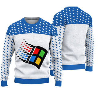 Windows 95 Ugly Christmas Sweater For Men & Women Christmas Gift Sweater US3821