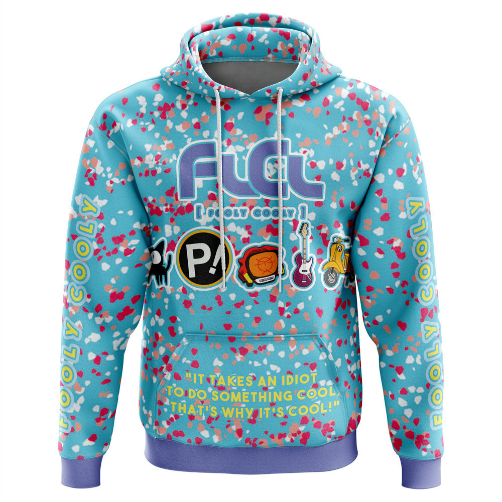 Neon FLCL Hoodie