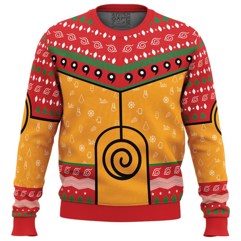 Nine-Tails Chakra Mode Shippuden Ugly Christmas Sweater