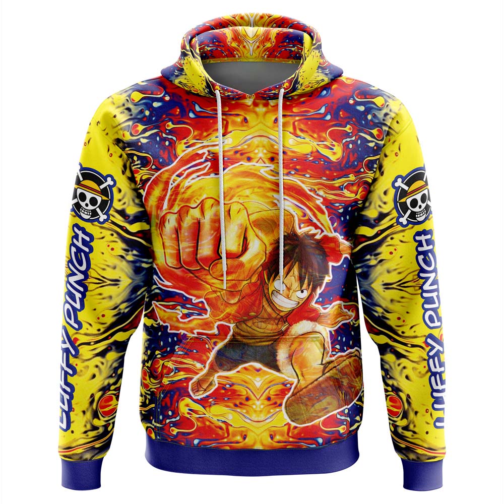 One Piece Trippy Luffy Hoodie
