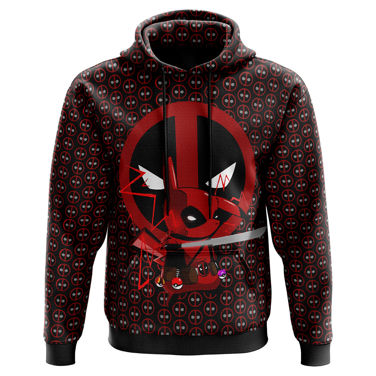 Pikachu Deadpool Hoodie