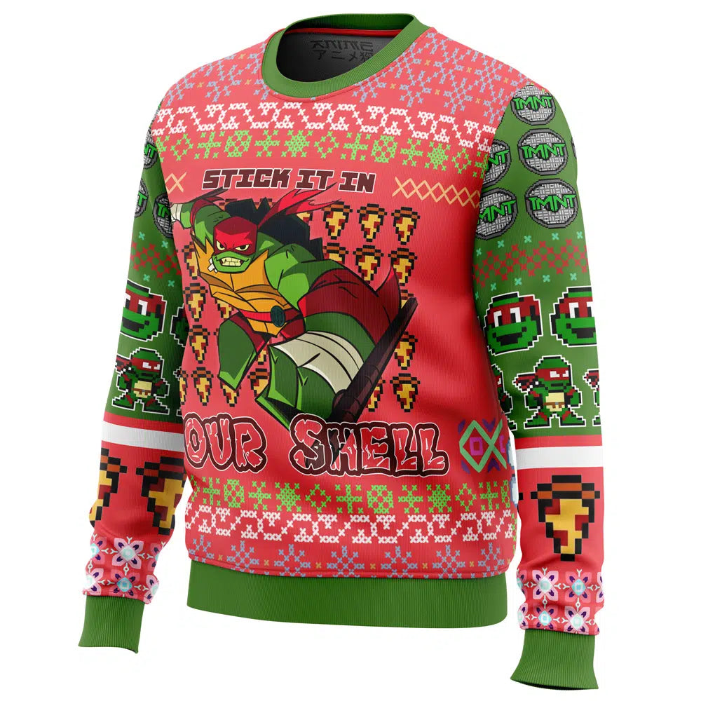 Raphael Rise of the Teenage Mutant Ninja Turtles Ugly Christmas Sweater
