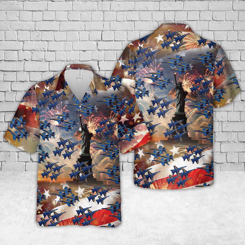 U.S Navy Blue Angels Hawaiian Shirt