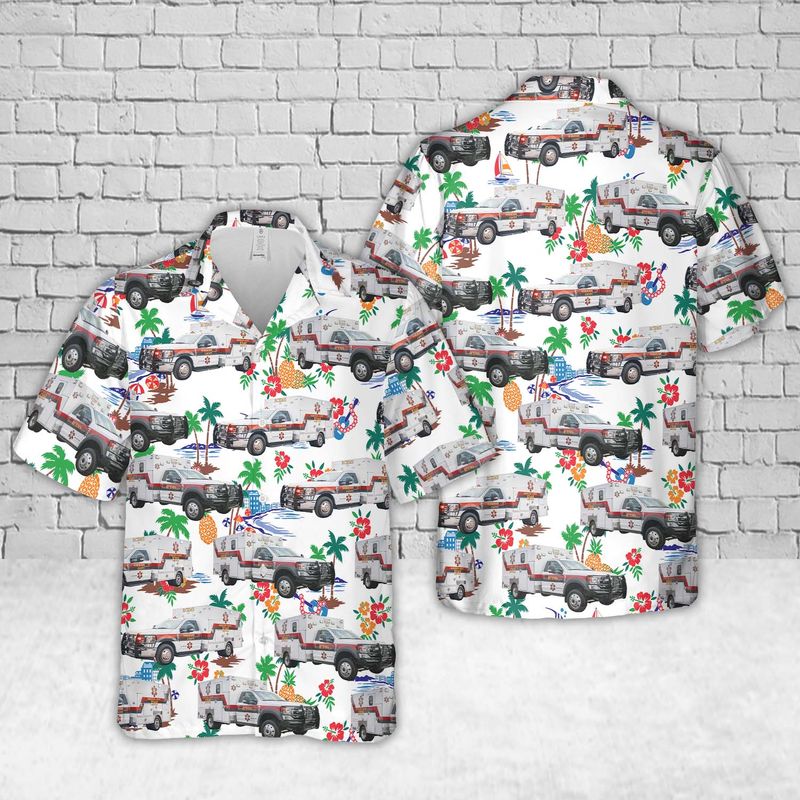 Texas Robertson County EMS Hawaiian Shirt