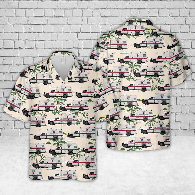 Texas Goliad County EMS Hawaiian Shirt