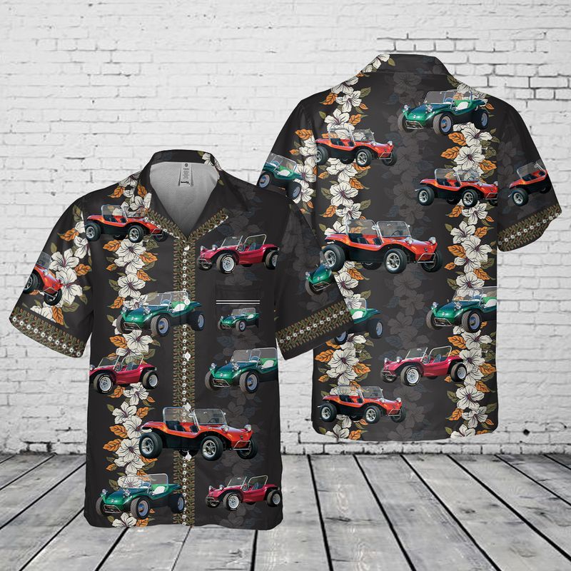 Meyers Manx Dune Buggy Pocket Hawaiian Shirt
