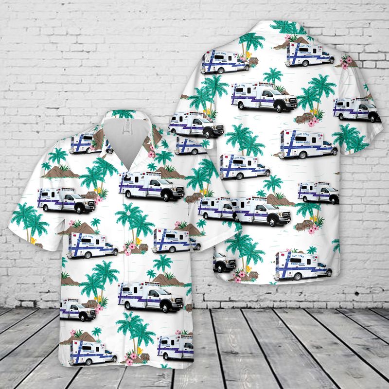 Old Lyme EMS Hawaiian Shirt