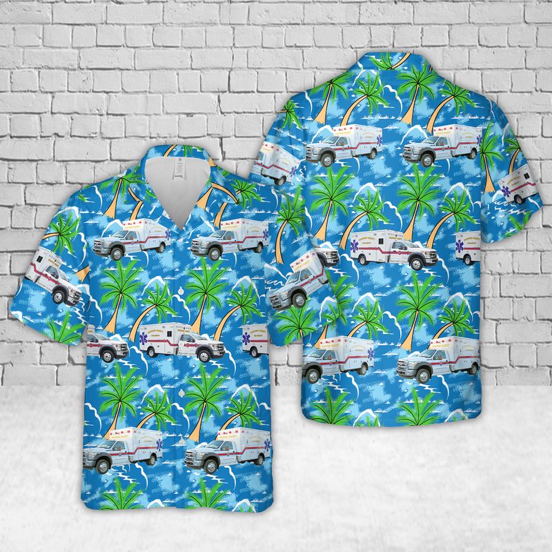 Virginia Stafford County Fire EMS Hawaiian Shirt
