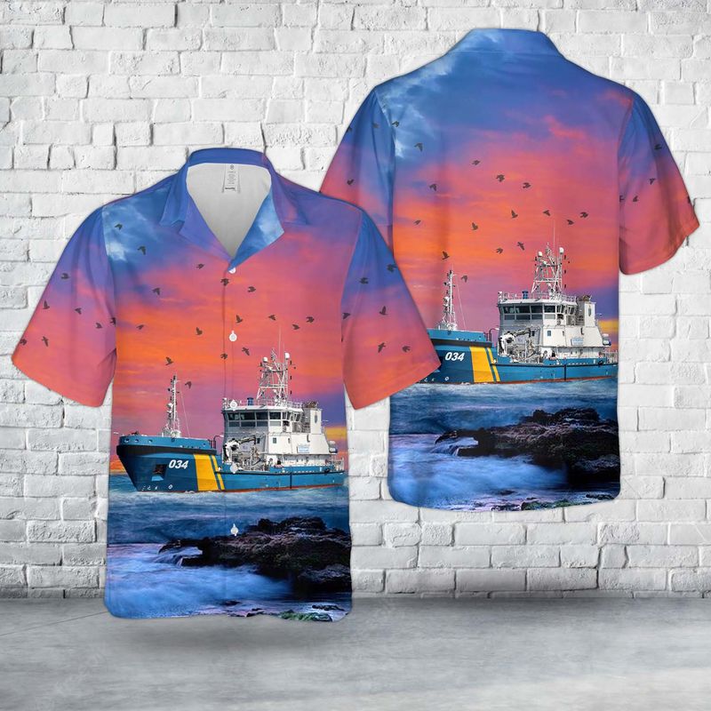 Swedish Coast Guard KBV 034 Hawaiian Shirt