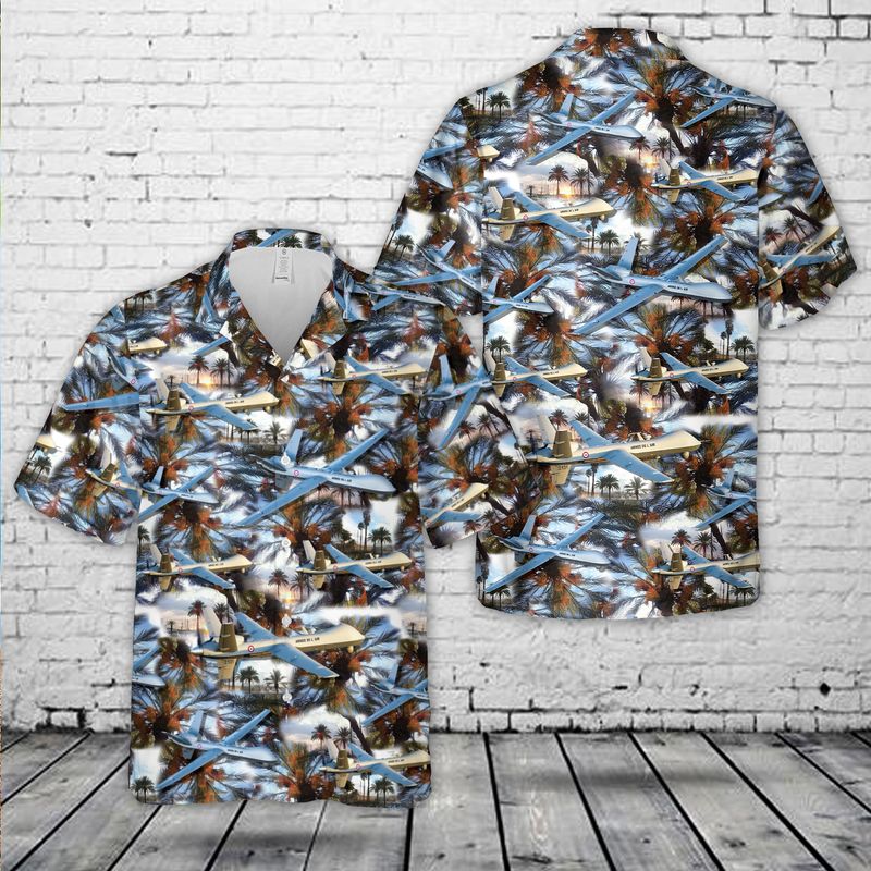 French Air Force MQ-9 Reaper Hawaiian Shirt