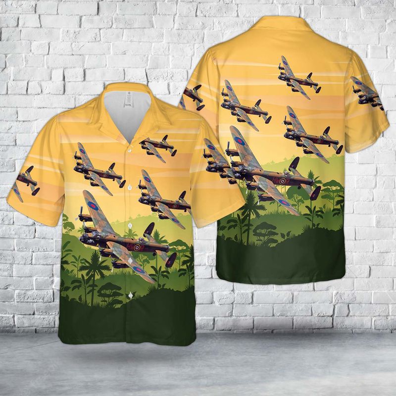 Royal Air Force "Battle of Britain Memorial Flight" Lancaster PA474 Hawaiian Shirt