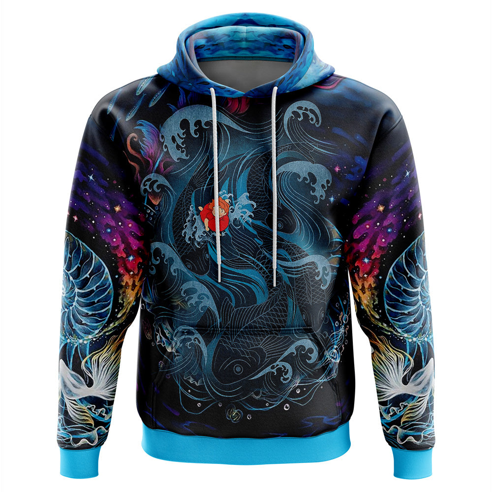 Sea Creatures Ponyo Studio Ghibli Hoodie