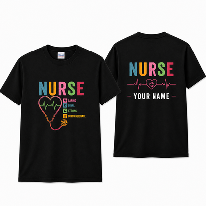 Personalized Nurse Life Shirt Custom Nursing School Gift Unisex T-Shirt