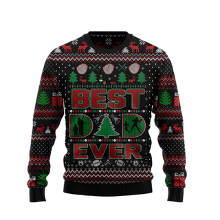 Best Dad Ever Ugly Christmas Sweater For Men & Women Christmas Gift Sweater US1568