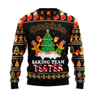 Baking Team Tester Ugly Christmas Sweater For Men & Women Christmas Gift Sweater US1918