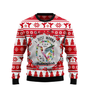 Watch Hummingbirds Ugly Christmas Sweater For Men & Women Christmas Gift Sweater US1921