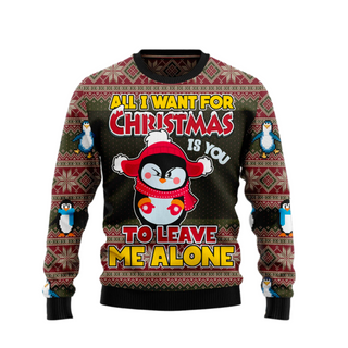 Penguin Ugly Christmas Sweater For Men & Women Christmas Gift Sweater US1946