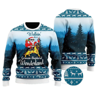 Walkin' In Wonderland Ugly Christmas Sweater For Men & Women Christmas Gift Sweater US2236