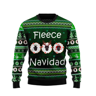 Fleece Navidad Ugly Christmas Sweater For Men & Women Christmas Gift Sweater US2147