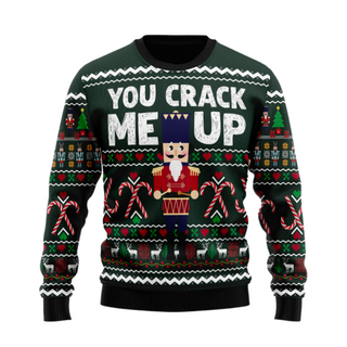 You Crack Me Up Ugly Christmas Sweater For Men & Women Christmas Gift Sweater US21566