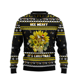 Bee Merry It‘s Time Ugly Christmas Sweater For Men & Women Christmas Gift Sweater US2519