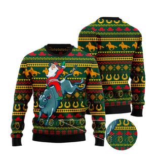 Amazing Cowboy Santa Claus Ugly Christmas Sweater For Men & Women Christmas Gift Sweater US2546