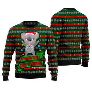 Wishing You A Koality Christmas Ugly Christmas Sweater For Men & Women Christmas Gift Sweater US2899