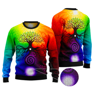 Tree Of Life Ugly Christmas Sweater For Men & Women Christmas Gift Sweater US2909